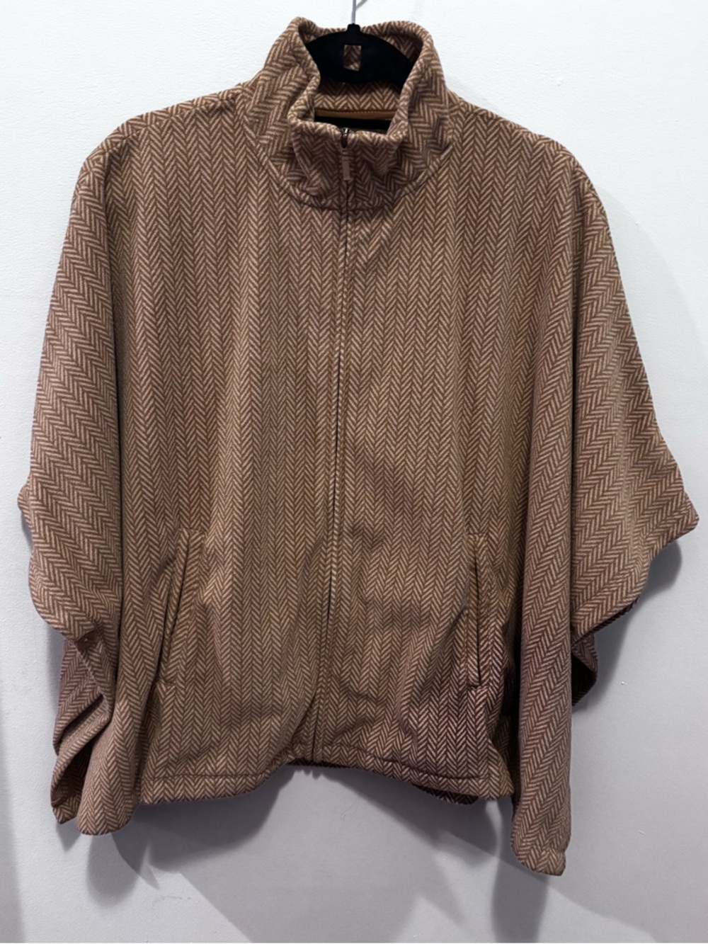 L.L. Bean Women's Herringbone Fleece Full-Zip Poncho
